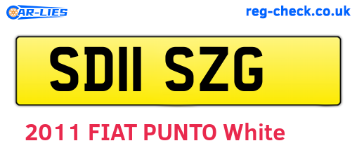 SD11SZG are the vehicle registration plates.