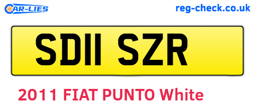 SD11SZR are the vehicle registration plates.