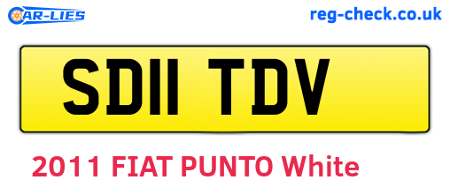 SD11TDV are the vehicle registration plates.