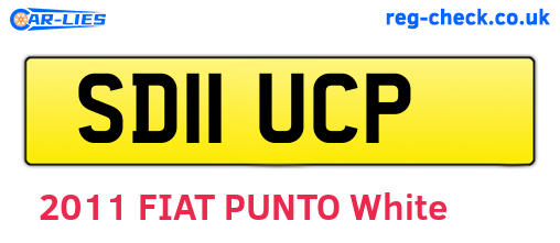 SD11UCP are the vehicle registration plates.