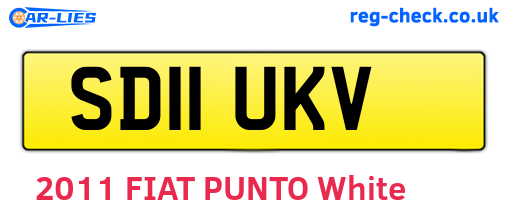 SD11UKV are the vehicle registration plates.