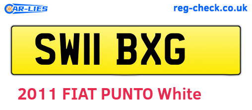 SW11BXG are the vehicle registration plates.