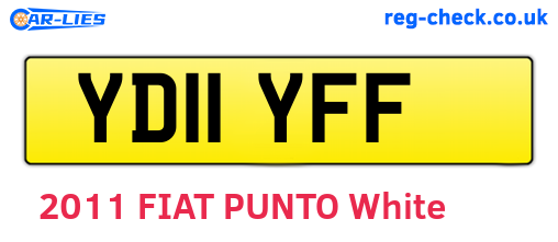 YD11YFF are the vehicle registration plates.