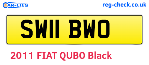 SW11BWO are the vehicle registration plates.