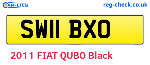 SW11BXO are the vehicle registration plates.