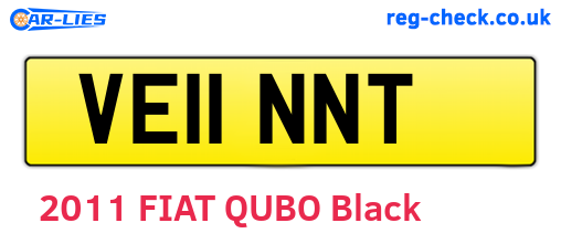 VE11NNT are the vehicle registration plates.