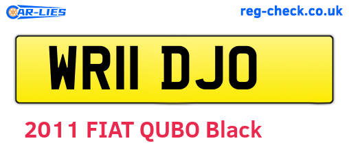 WR11DJO are the vehicle registration plates.