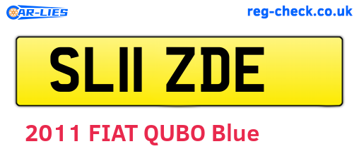 SL11ZDE are the vehicle registration plates.