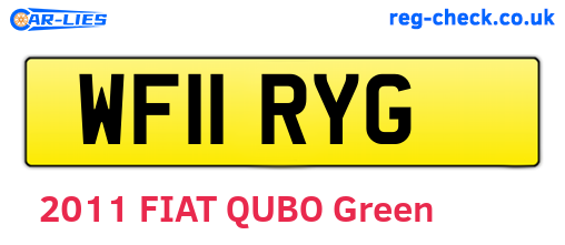 WF11RYG are the vehicle registration plates.