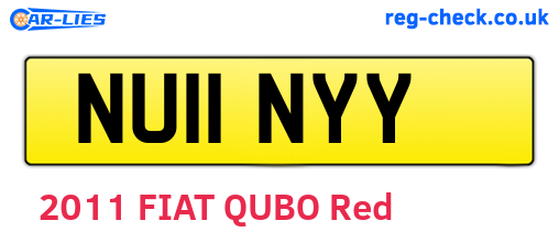 NU11NYY are the vehicle registration plates.