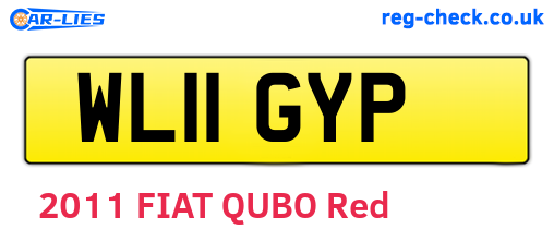 WL11GYP are the vehicle registration plates.