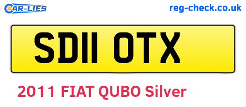 SD11OTX are the vehicle registration plates.