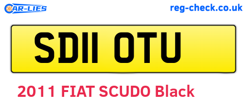 SD11OTU are the vehicle registration plates.