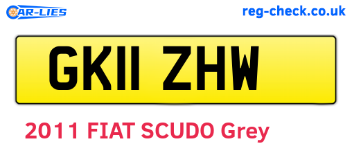GK11ZHW are the vehicle registration plates.