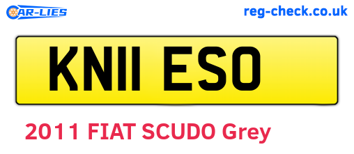 KN11ESO are the vehicle registration plates.