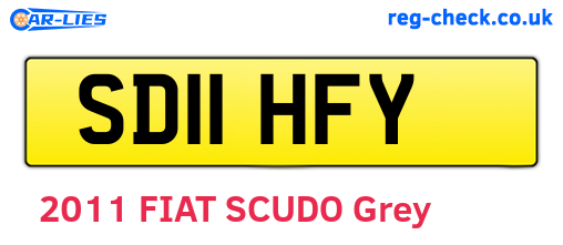 SD11HFY are the vehicle registration plates.