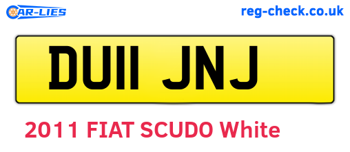 DU11JNJ are the vehicle registration plates.