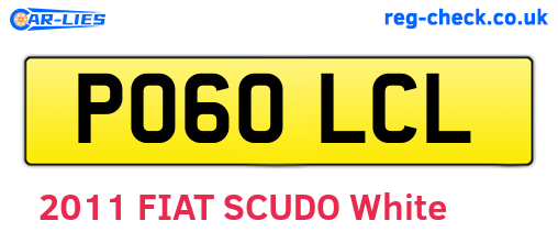 PO60LCL are the vehicle registration plates.
