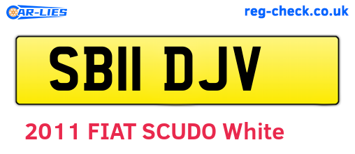 SB11DJV are the vehicle registration plates.