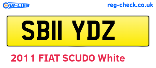 SB11YDZ are the vehicle registration plates.