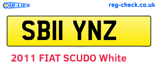 SB11YNZ are the vehicle registration plates.