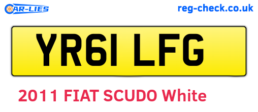 YR61LFG are the vehicle registration plates.