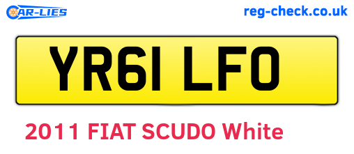 YR61LFO are the vehicle registration plates.