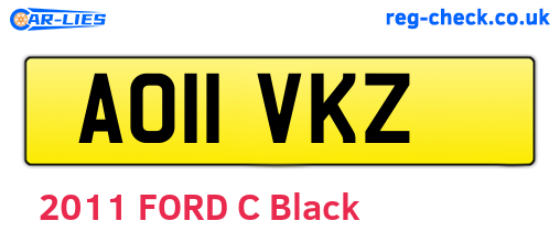 AO11VKZ are the vehicle registration plates.