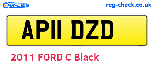 AP11DZD are the vehicle registration plates.