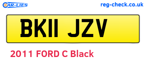 BK11JZV are the vehicle registration plates.