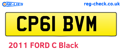 CP61BVM are the vehicle registration plates.