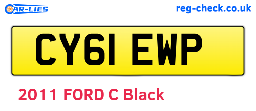 CY61EWP are the vehicle registration plates.
