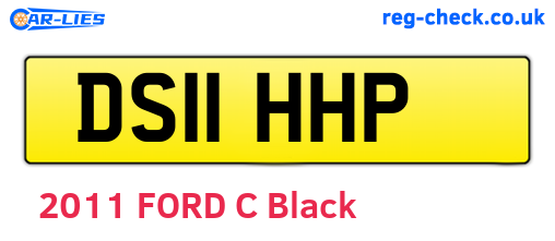 DS11HHP are the vehicle registration plates.