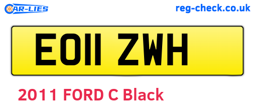 EO11ZWH are the vehicle registration plates.
