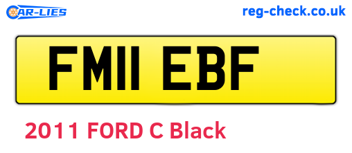 FM11EBF are the vehicle registration plates.