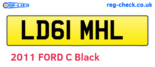 LD61MHL are the vehicle registration plates.