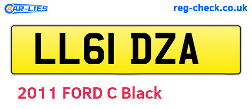 LL61DZA are the vehicle registration plates.