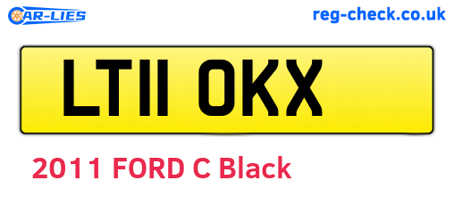 LT11OKX are the vehicle registration plates.