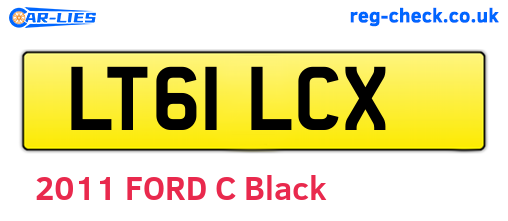 LT61LCX are the vehicle registration plates.