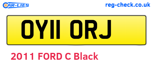 OY11ORJ are the vehicle registration plates.