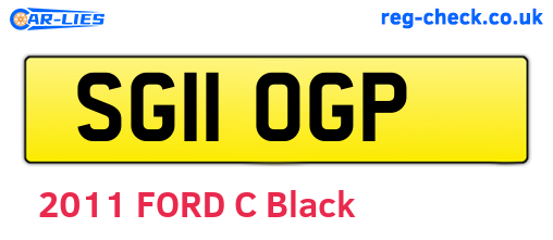 SG11OGP are the vehicle registration plates.