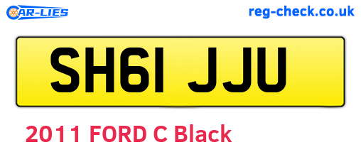 SH61JJU are the vehicle registration plates.