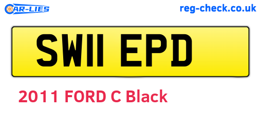 SW11EPD are the vehicle registration plates.