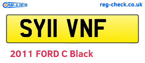 SY11VNF are the vehicle registration plates.
