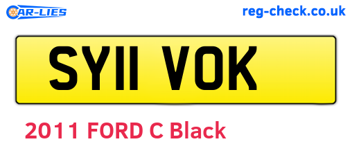 SY11VOK are the vehicle registration plates.