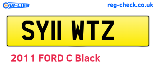 SY11WTZ are the vehicle registration plates.