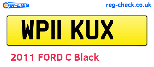 WP11KUX are the vehicle registration plates.