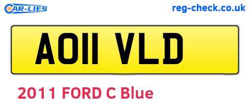 AO11VLD are the vehicle registration plates.