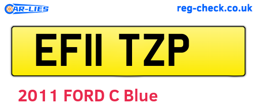 EF11TZP are the vehicle registration plates.