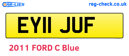 EY11JUF are the vehicle registration plates.